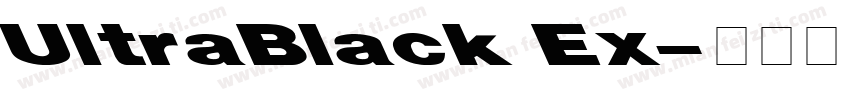 UltraBlack Ex字体转换